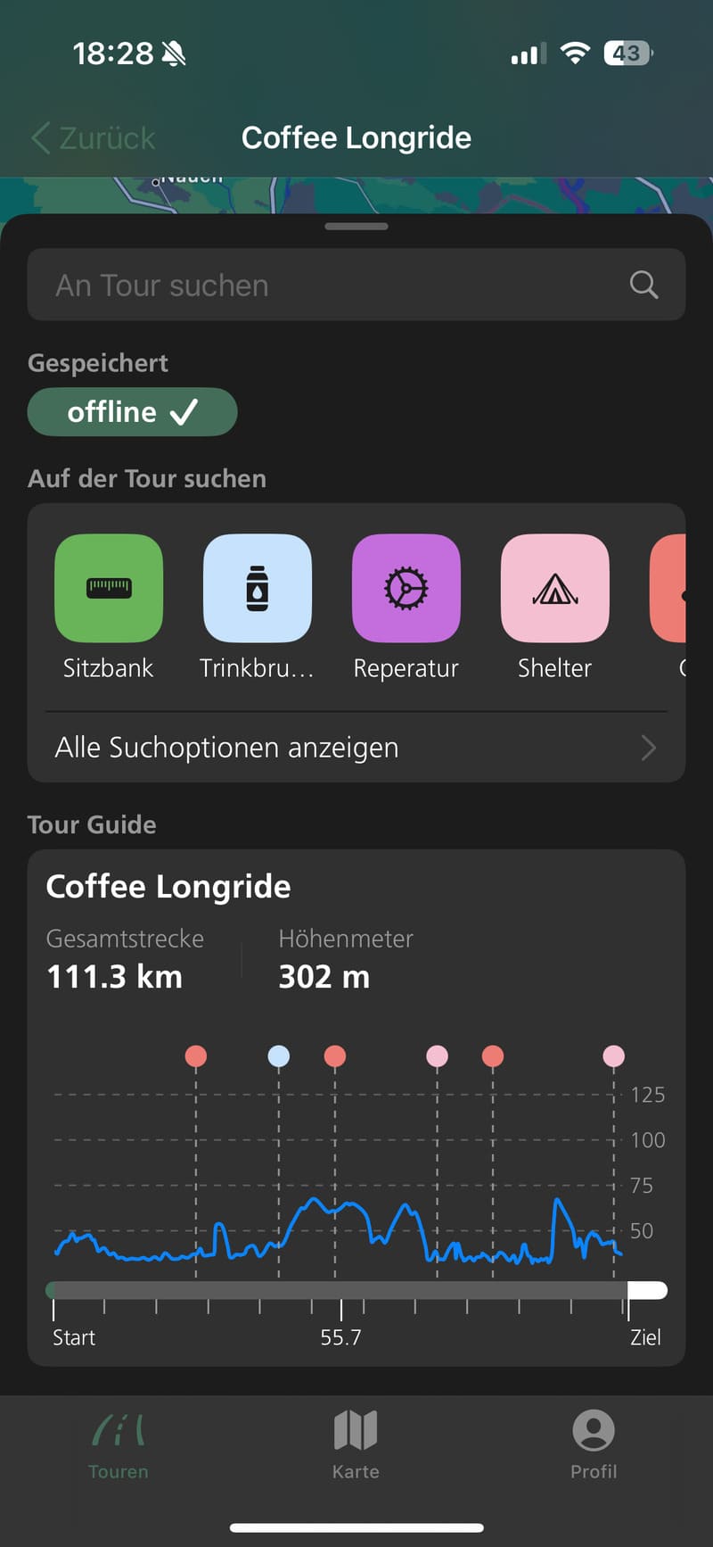 TourBreak App Screenshot 1